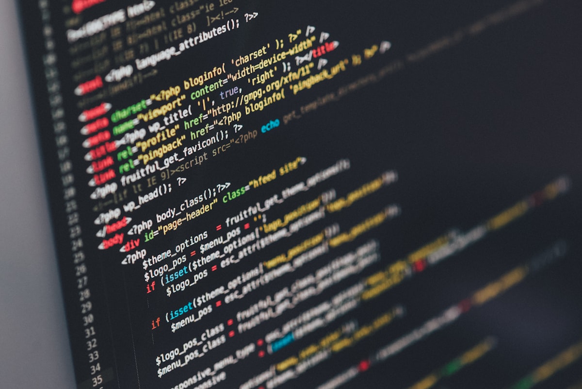 Code on a developer's screen